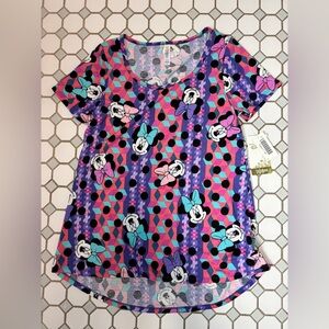 LulaRoe Disney Minnie Mouse Patterned Tee - Multicolor size XS